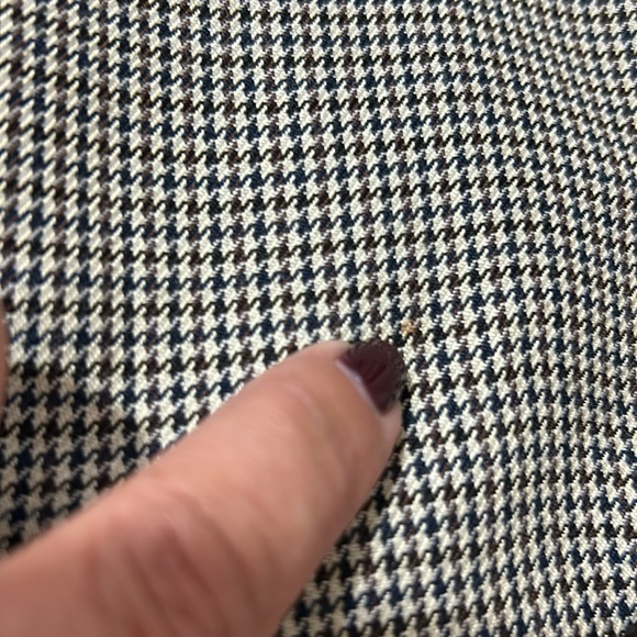 Men’s sport coat, 54 long, black, tan, navy pattern - Picture 11 of 12